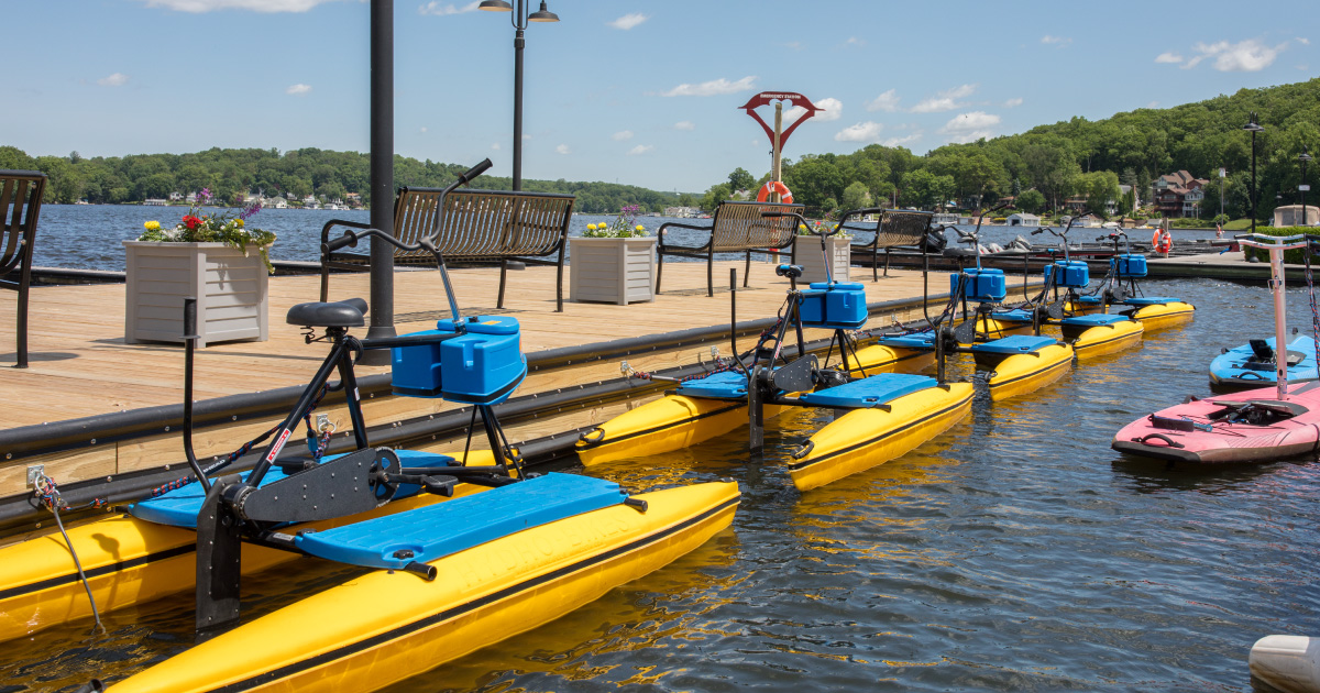 Pedalboards and Hydrobikes adventures in Lake Hopatcong